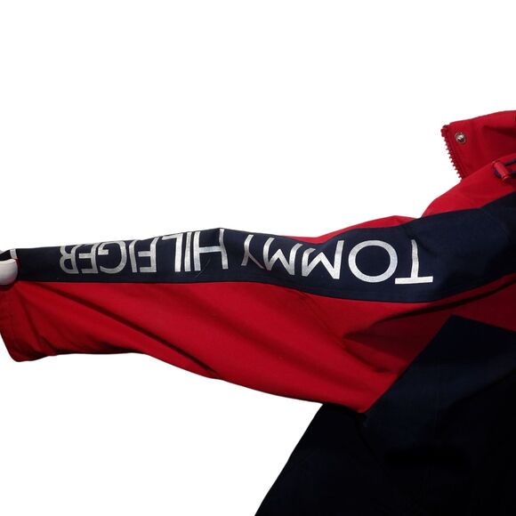 TOMMY HILFIGER Women's 3 in1 All Weather System Jacket Navy/Red size L‎ - Picture 6 of 6
